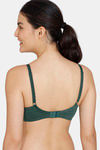 Zivame Essentials Double Layered Non Wired Full Coverage T-Shirt Bra - Botanical Garden — thumbnail 3